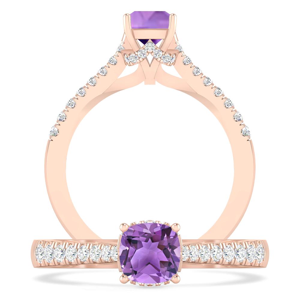 Rose Gold - Amethyst