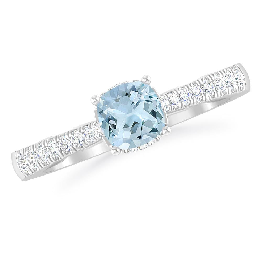 White Gold - Aquamarine