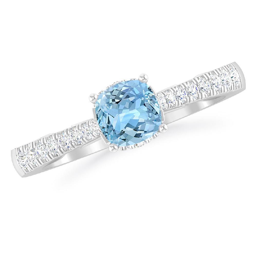 White Gold - Aquamarine