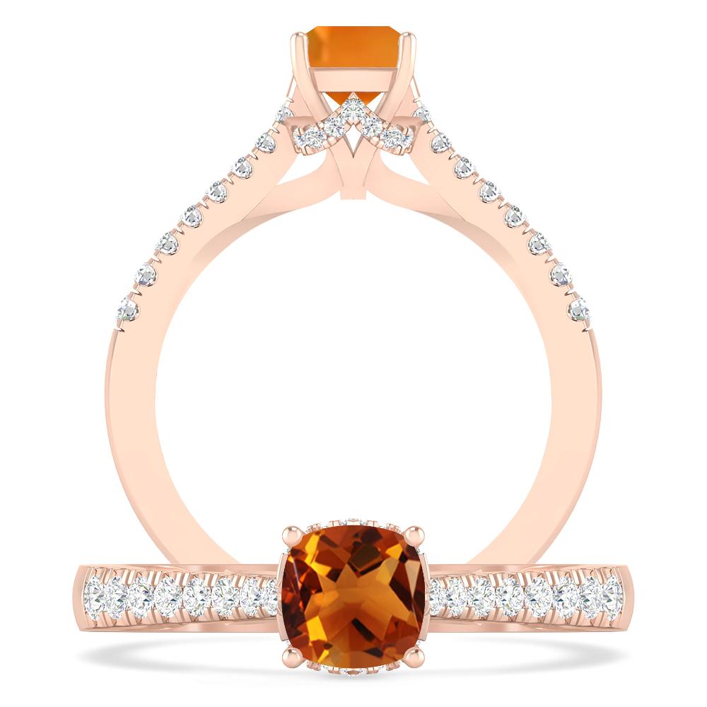 Rose Gold - Citrine