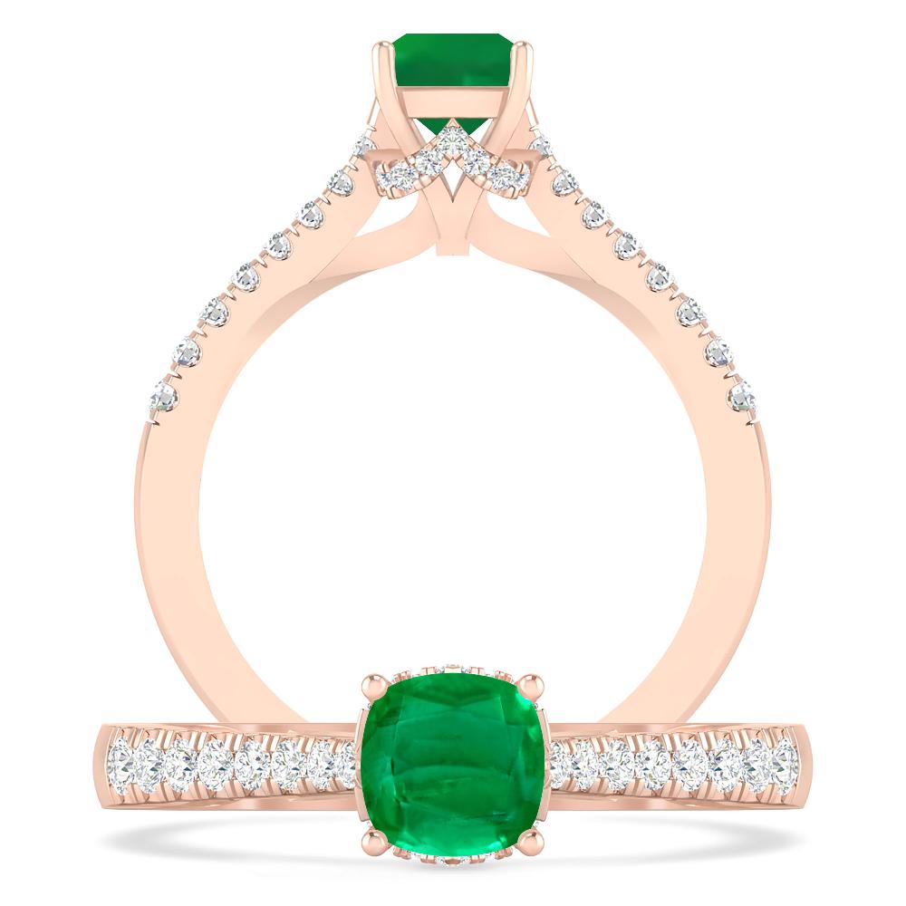 Rose Gold - Emerald