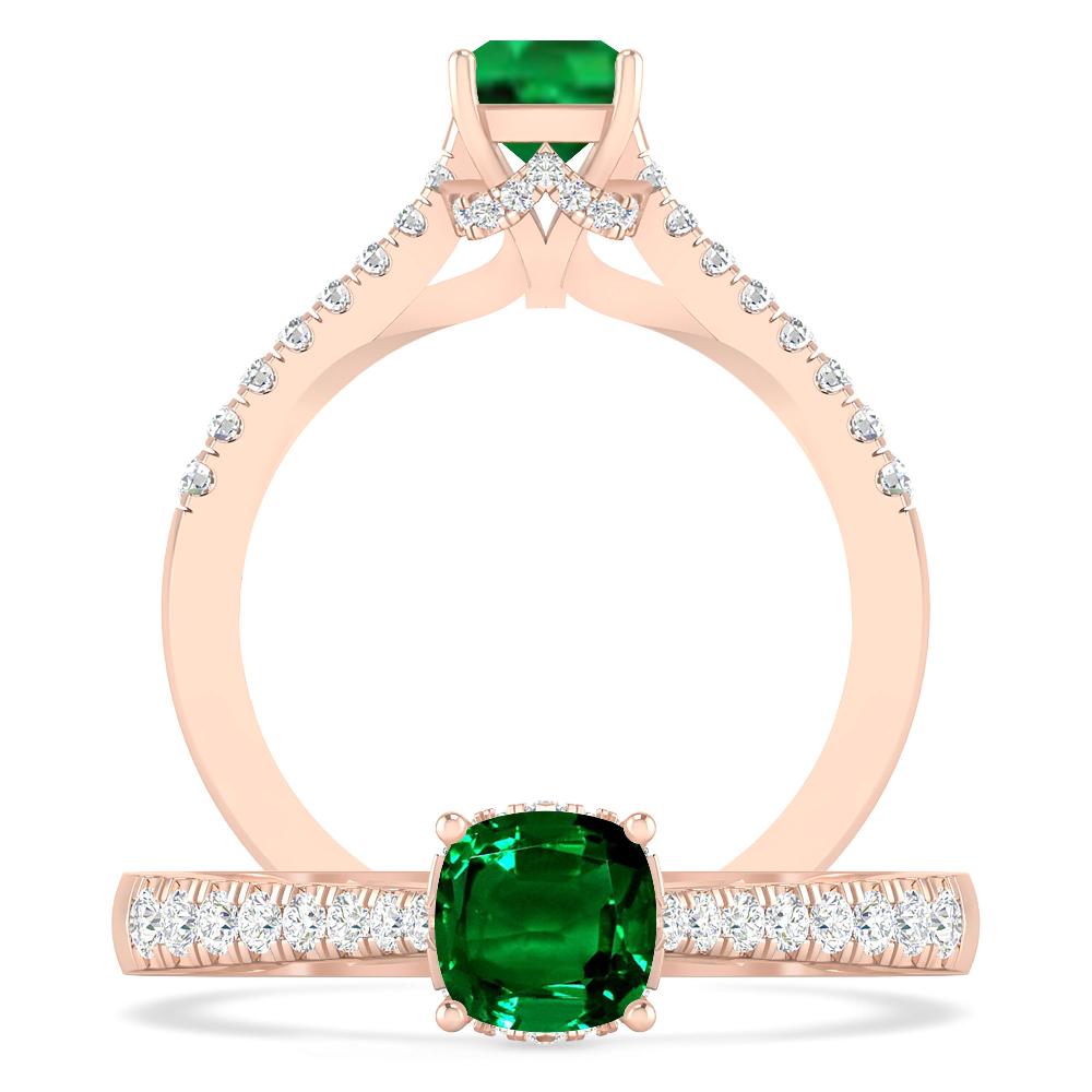 Rose Gold - Emerald