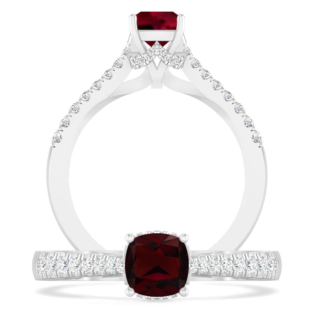 White Gold - Garnet