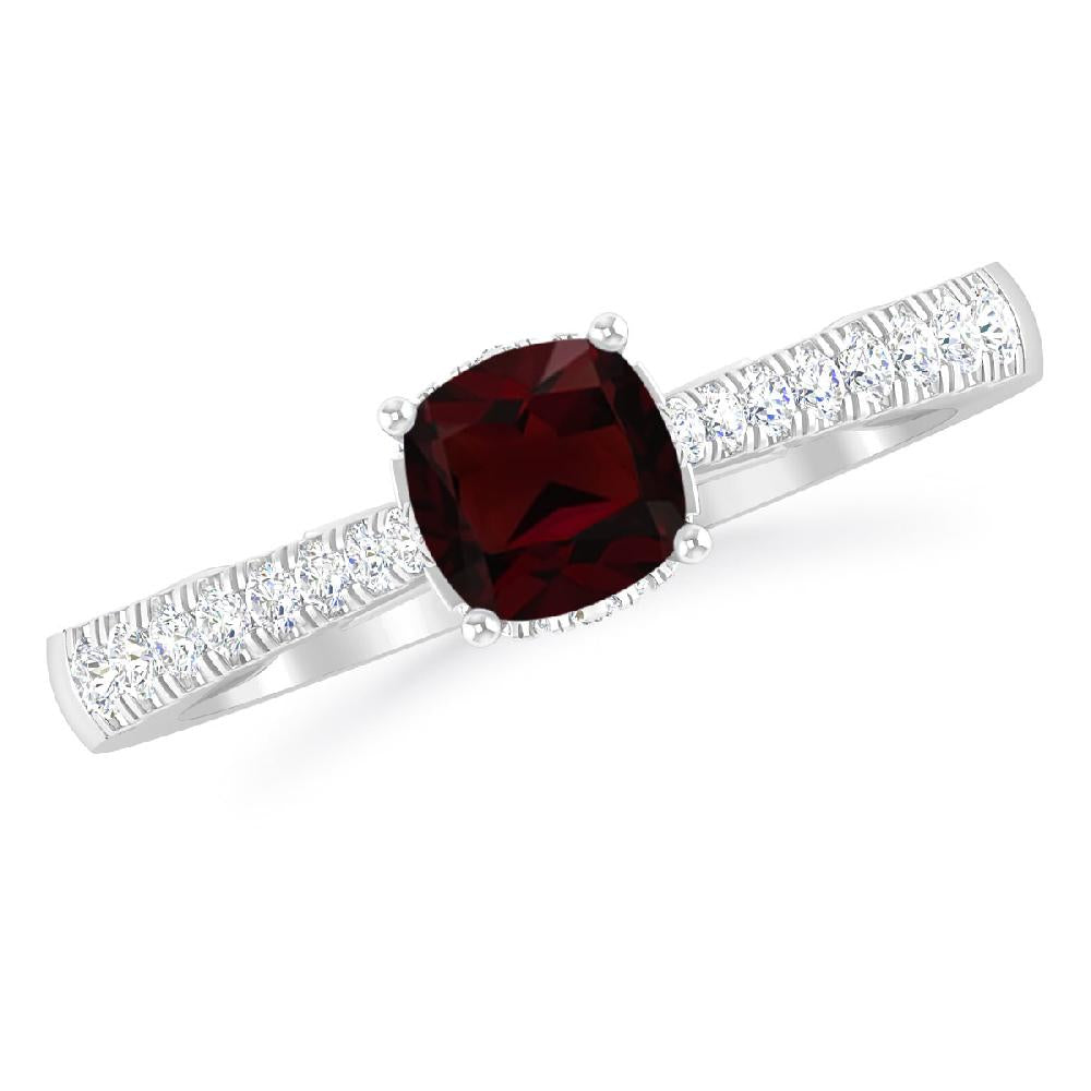 White Gold - Garnet