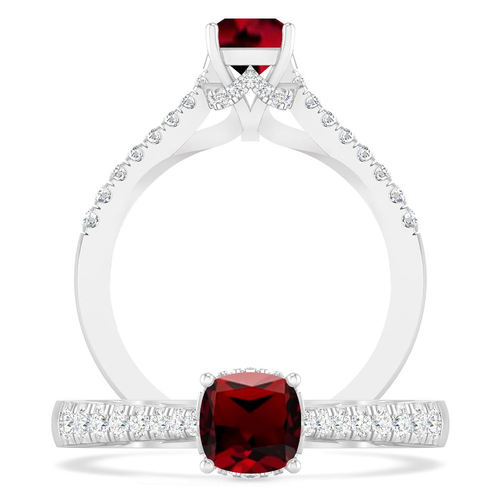 White Gold - Garnet