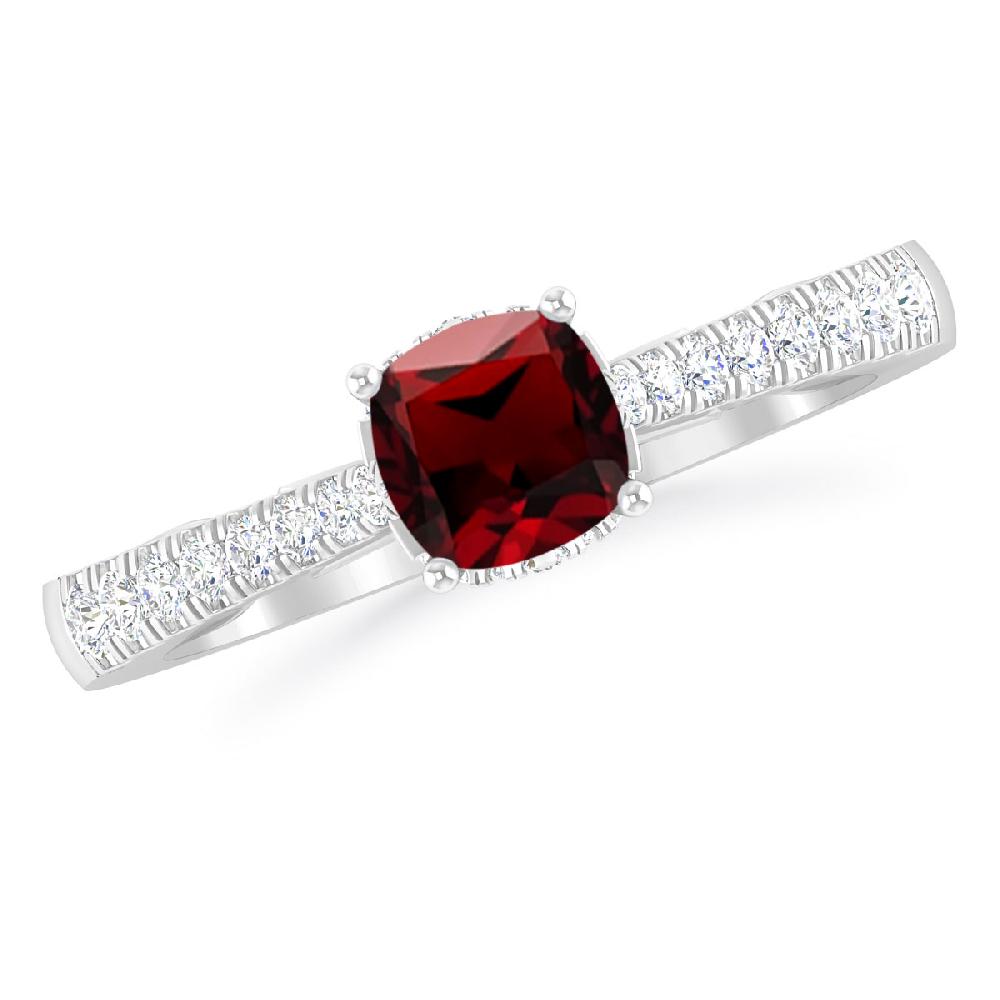 White Gold - Garnet