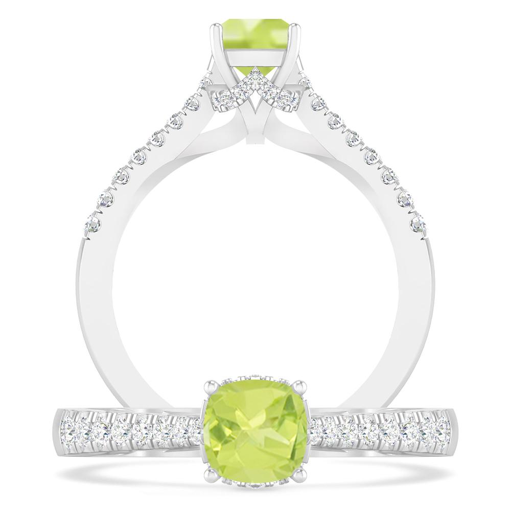 White Gold - Peridot