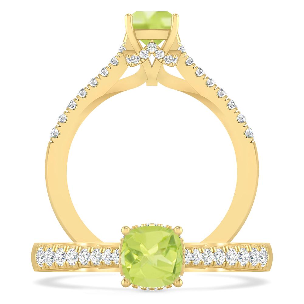 Yellow Gold - Peridot