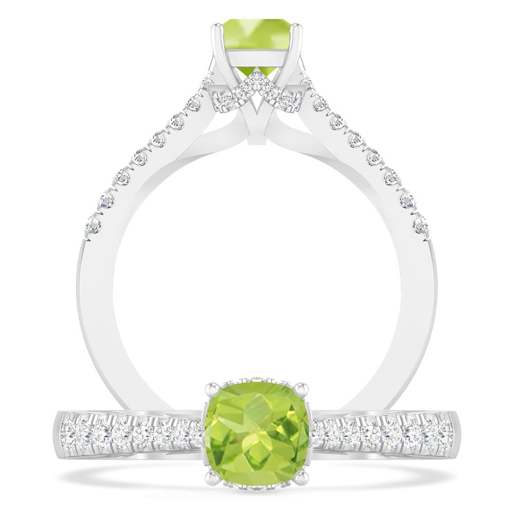 White Gold - Peridot