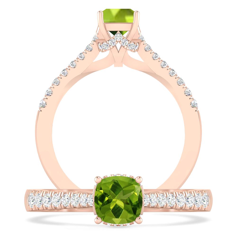 Rose Gold - Peridot