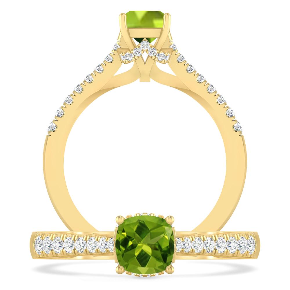 Yellow Gold - Peridot