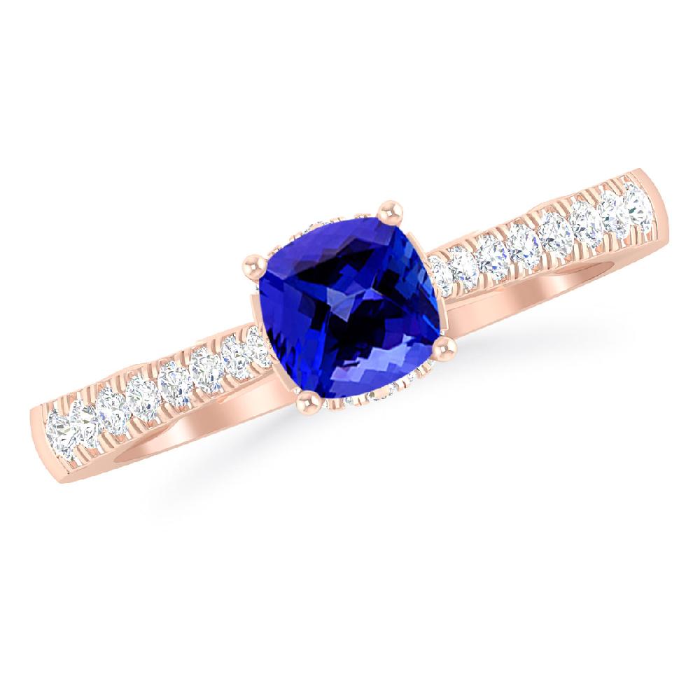 Rose Gold - Tanzanite