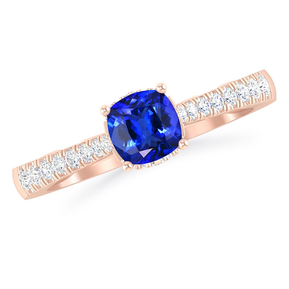 Rose Gold - Tanzanite