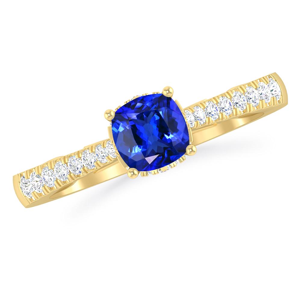 Yellow Gold - Tanzanite