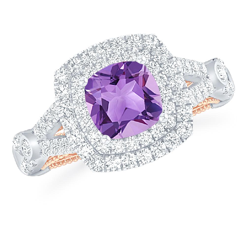 White Gold - Amethyst