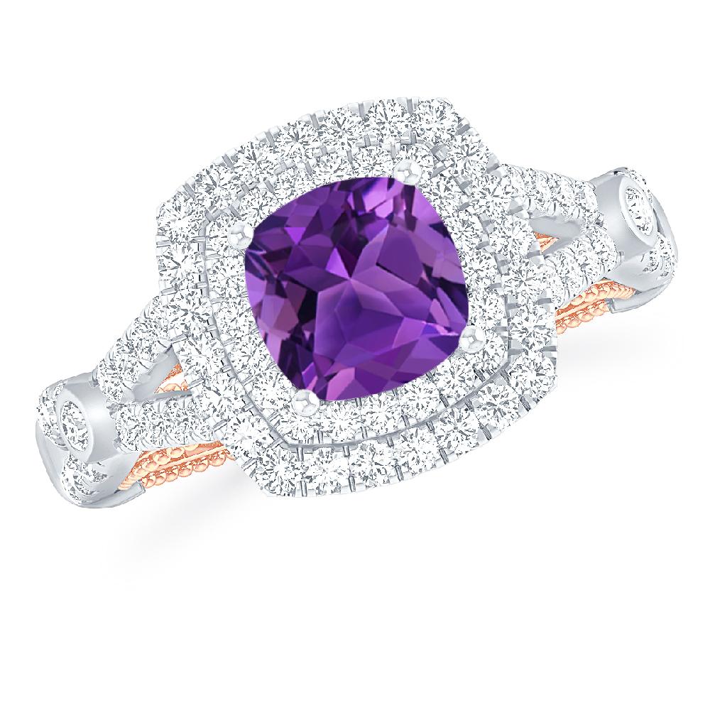 White Gold - Amethyst