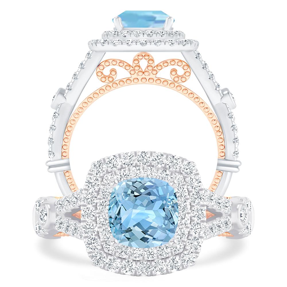 White Gold - Aquamarine