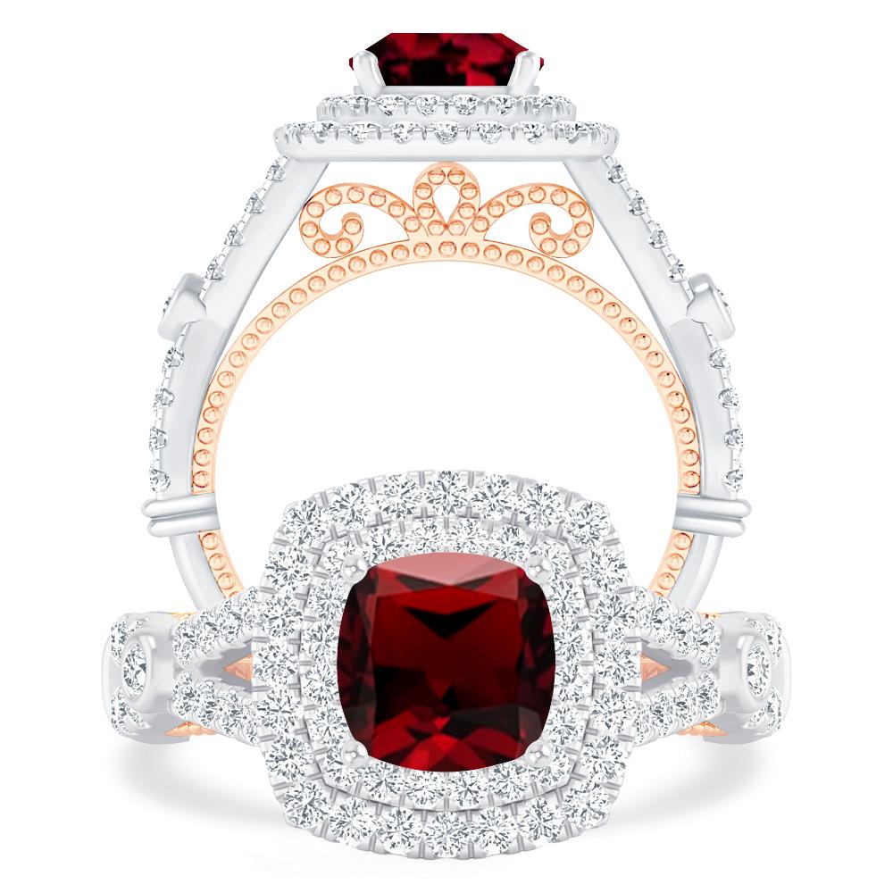 White Gold - Garnet