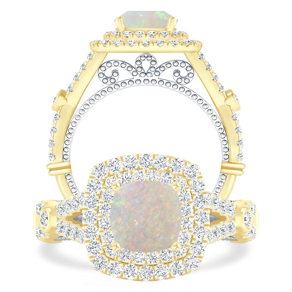 Yellow Gold - Opal