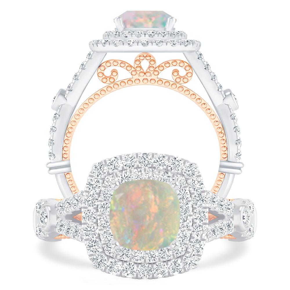 White Gold - Opal