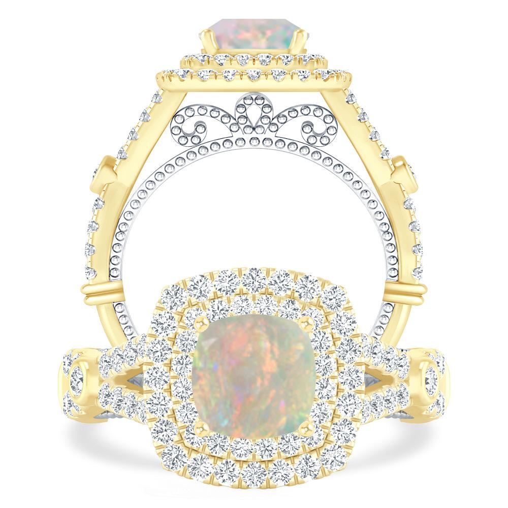 Yellow Gold - Opal