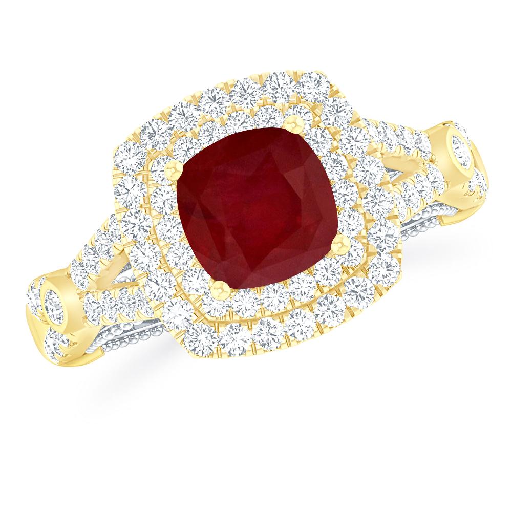 Yellow Gold - Ruby