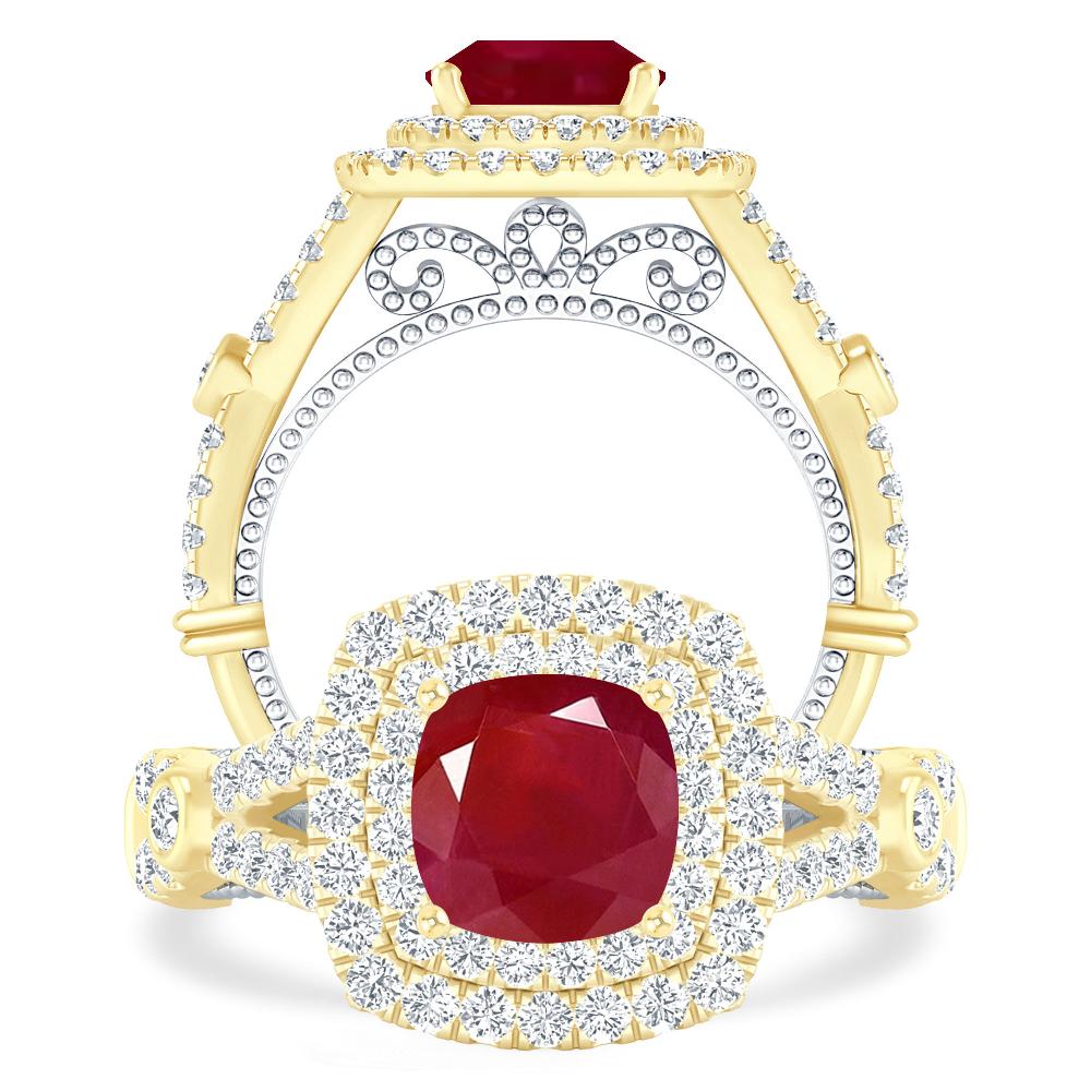 Yellow Gold - Ruby