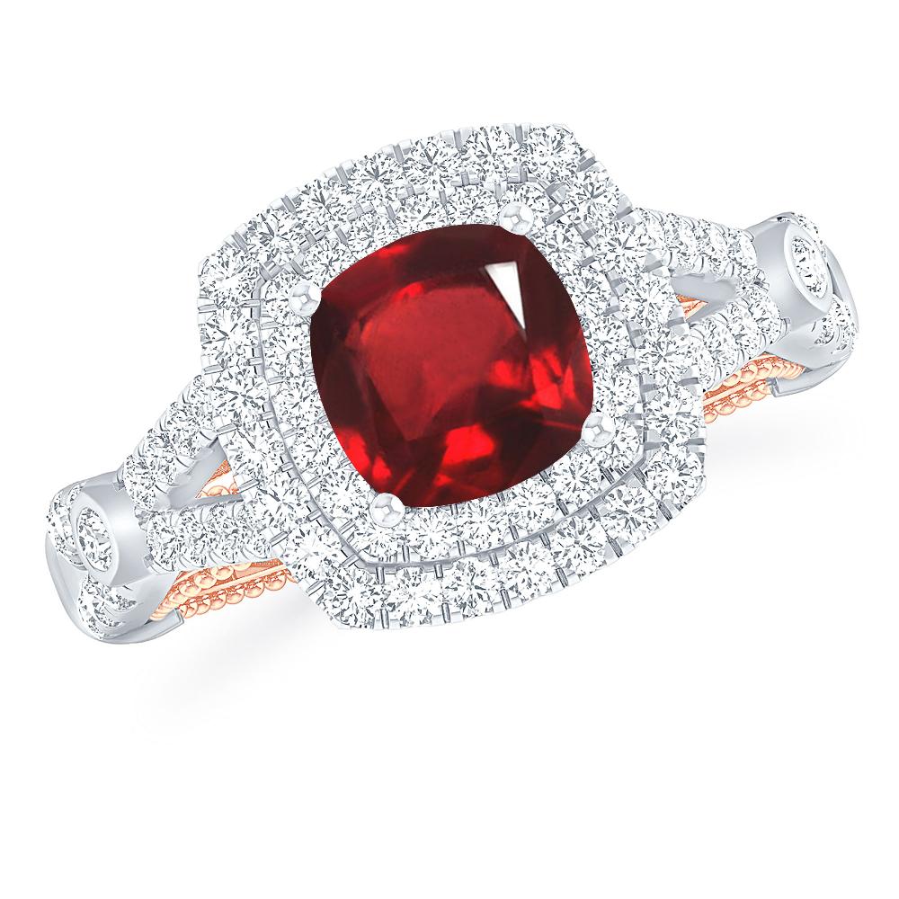 White Gold - Ruby