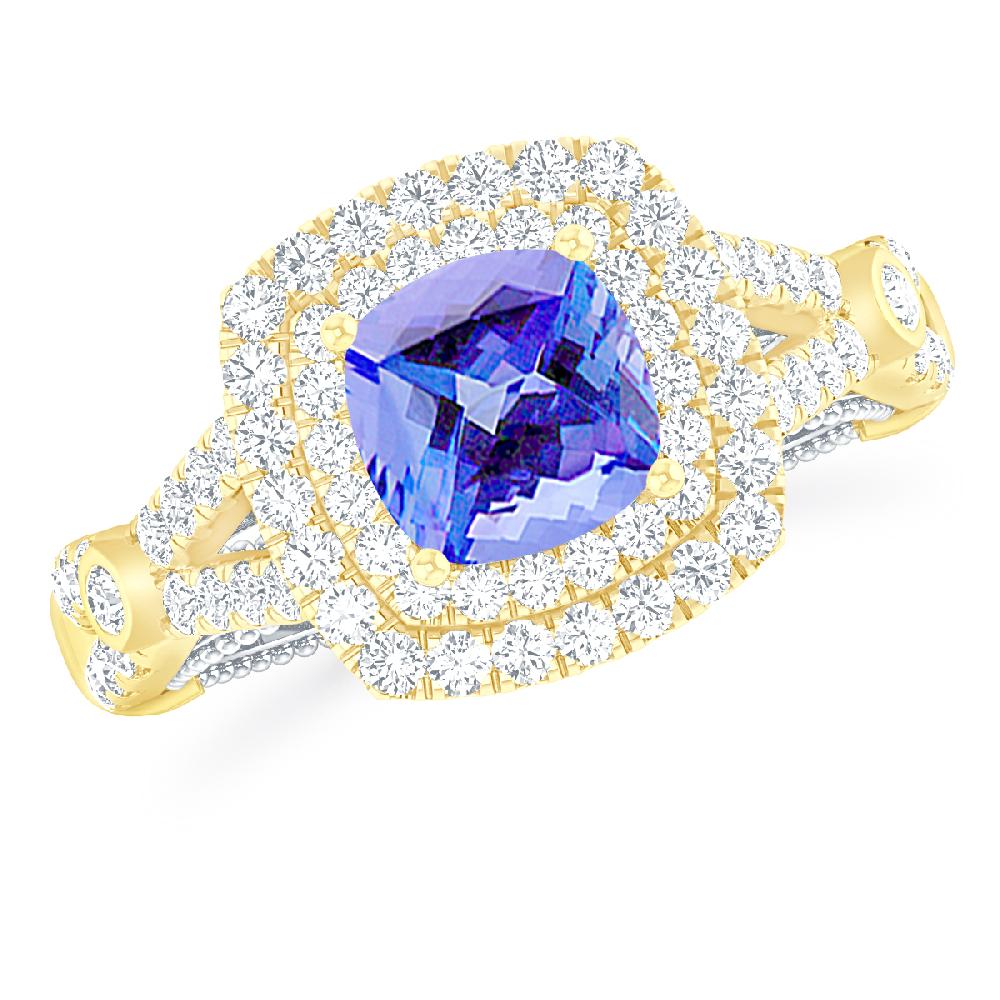 Yellow Gold - Tanzanite