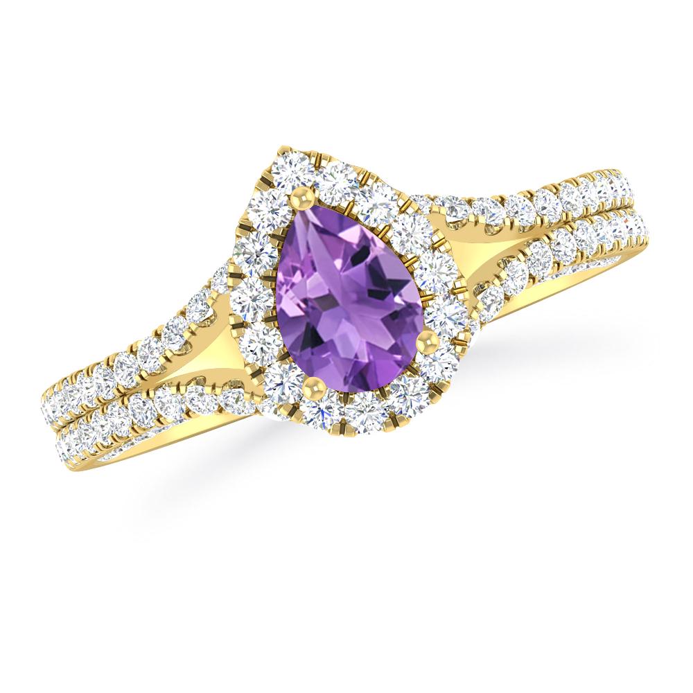 Yellow Gold - Amethyst