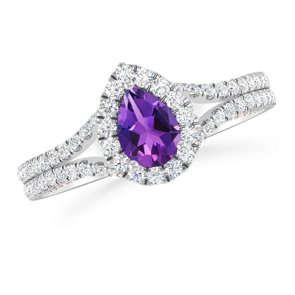 White Gold - Amethyst