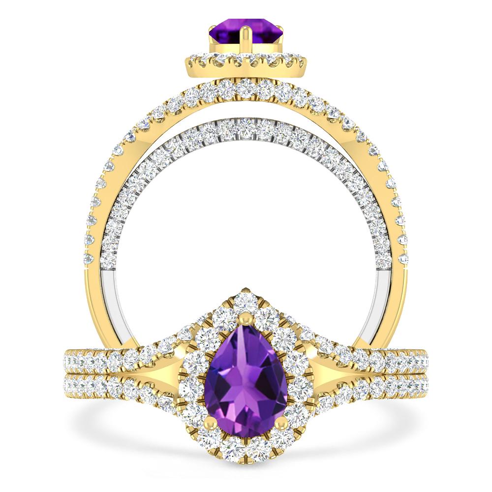 Yellow Gold - Amethyst