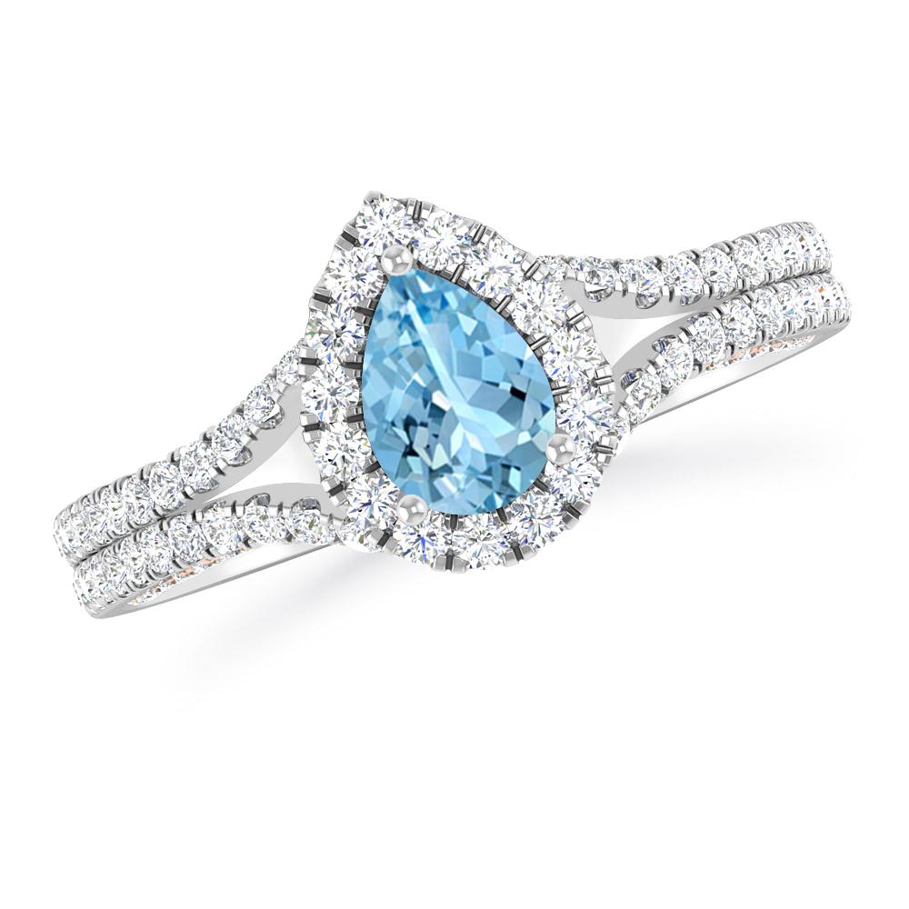 White Gold - Aquamarine