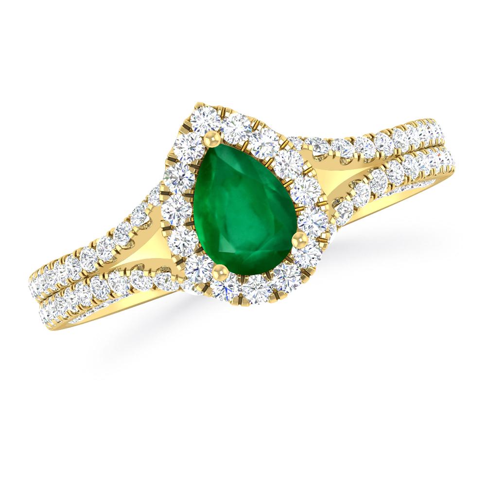 Yellow Gold - Emerald