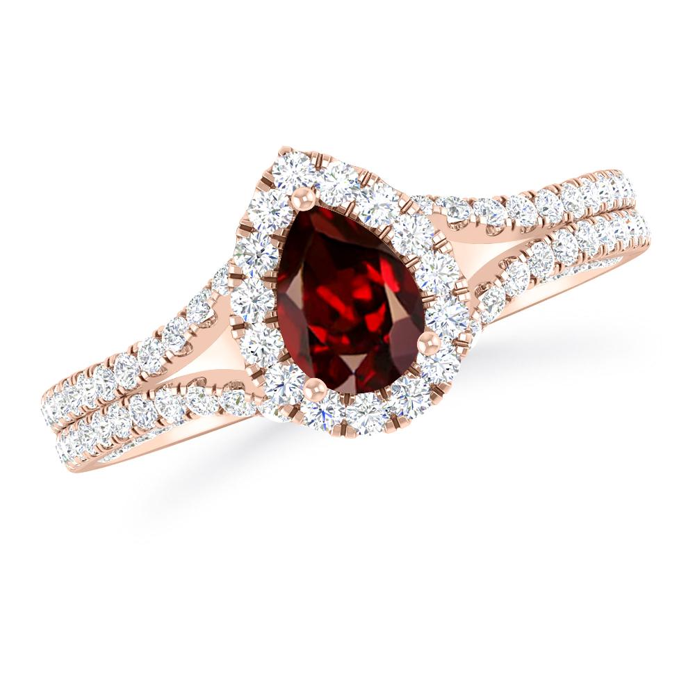 Rose Gold - Garnet