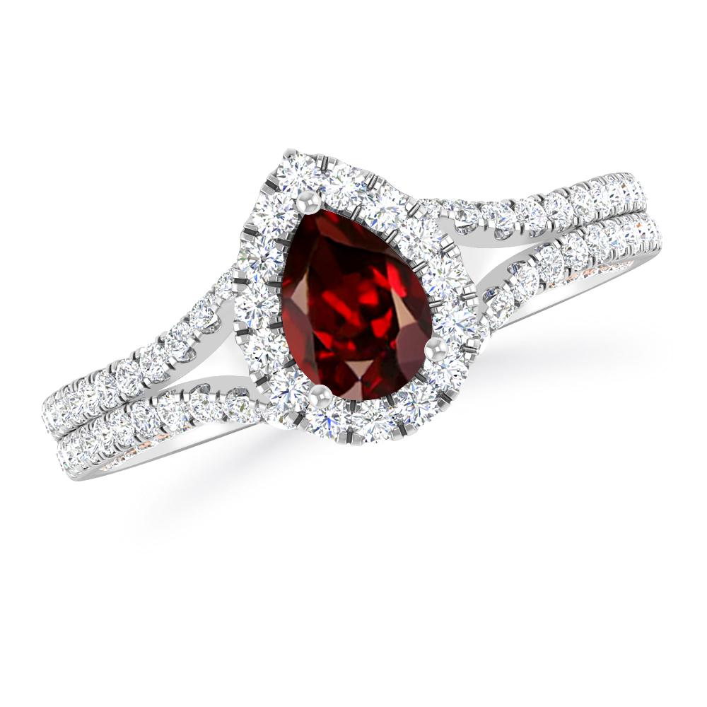 White Gold - Garnet