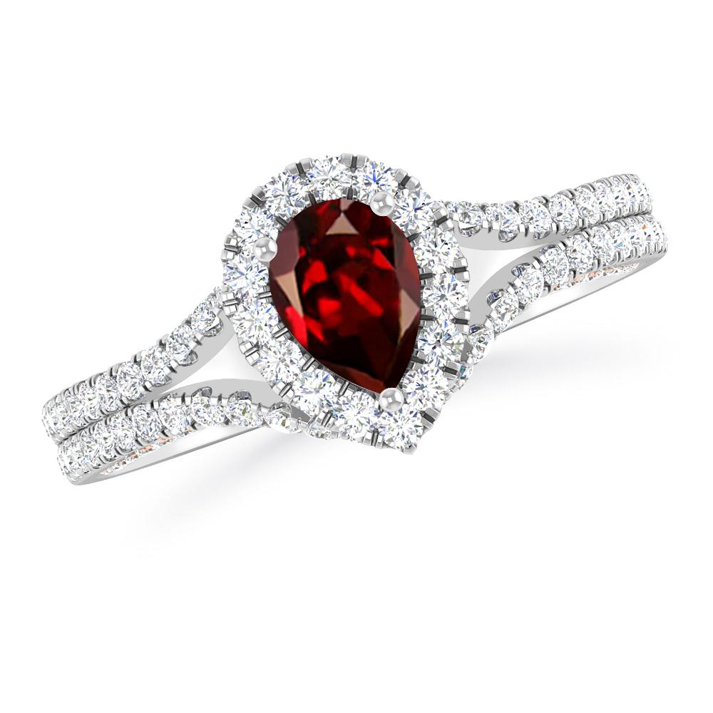 White Gold - Garnet