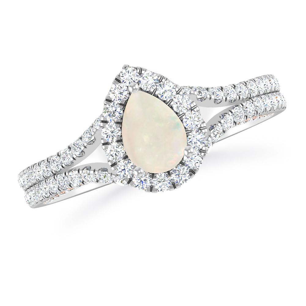 White Gold - Opal