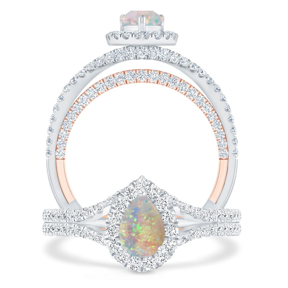 White Gold - Opal