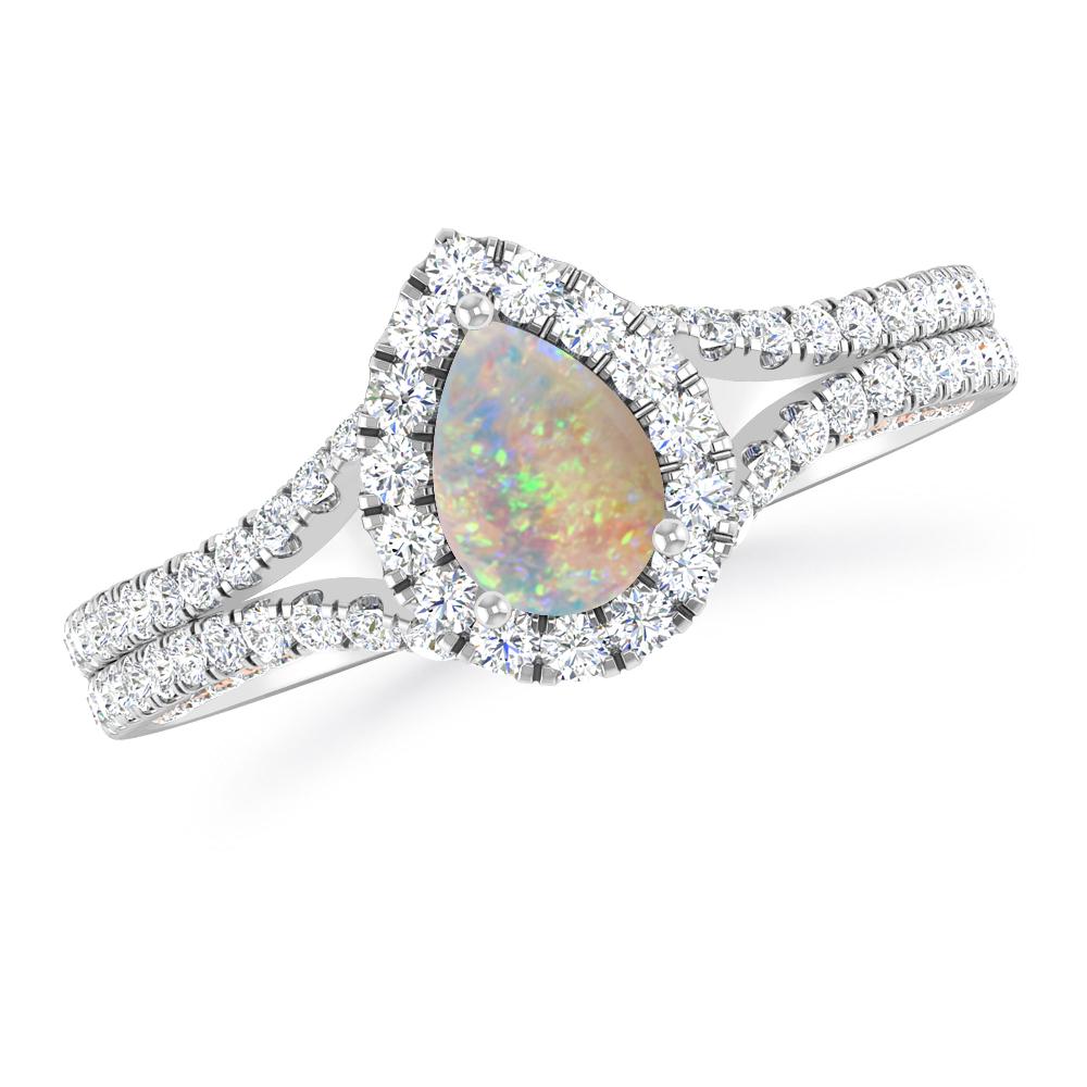 White Gold - Opal