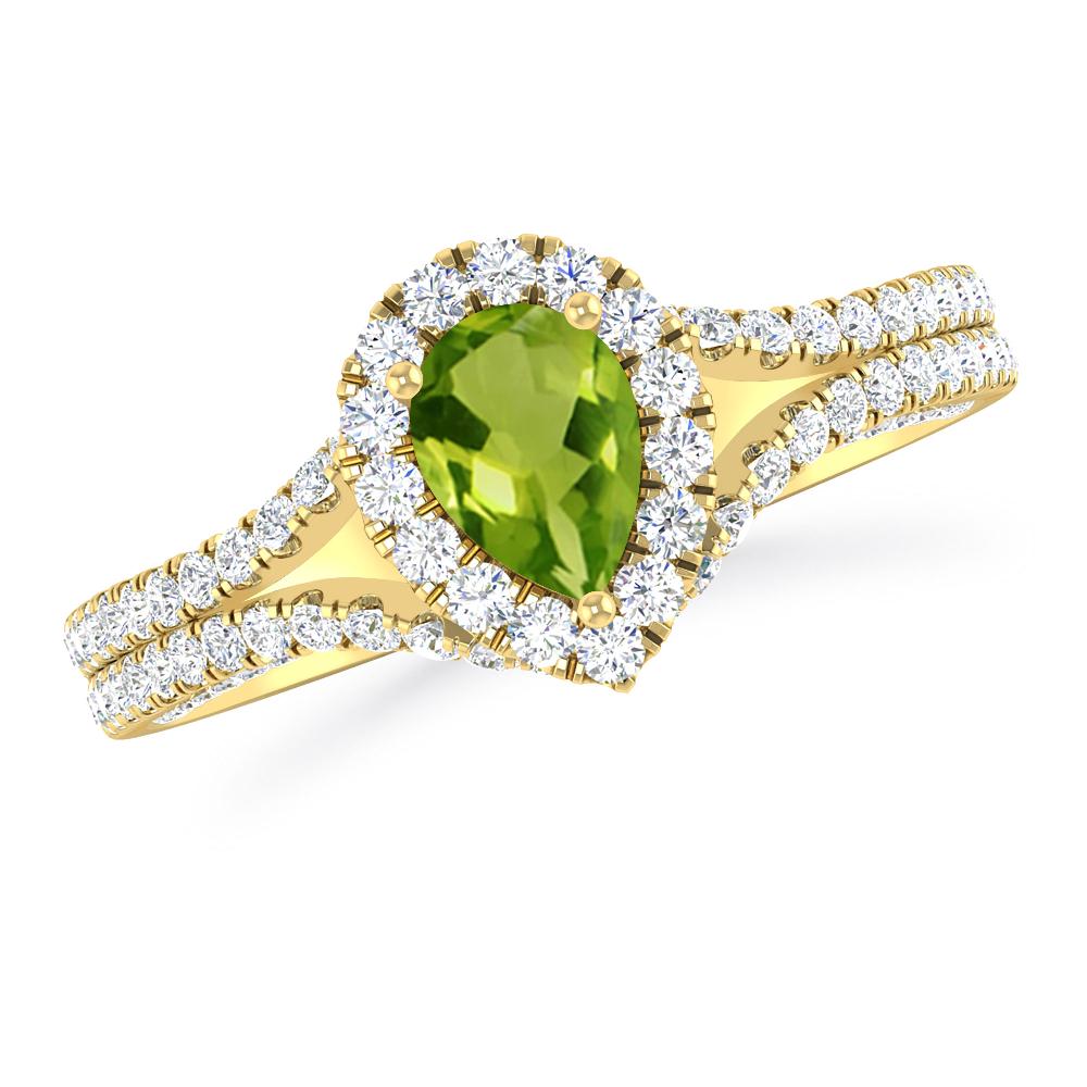 Yellow Gold - Peridot