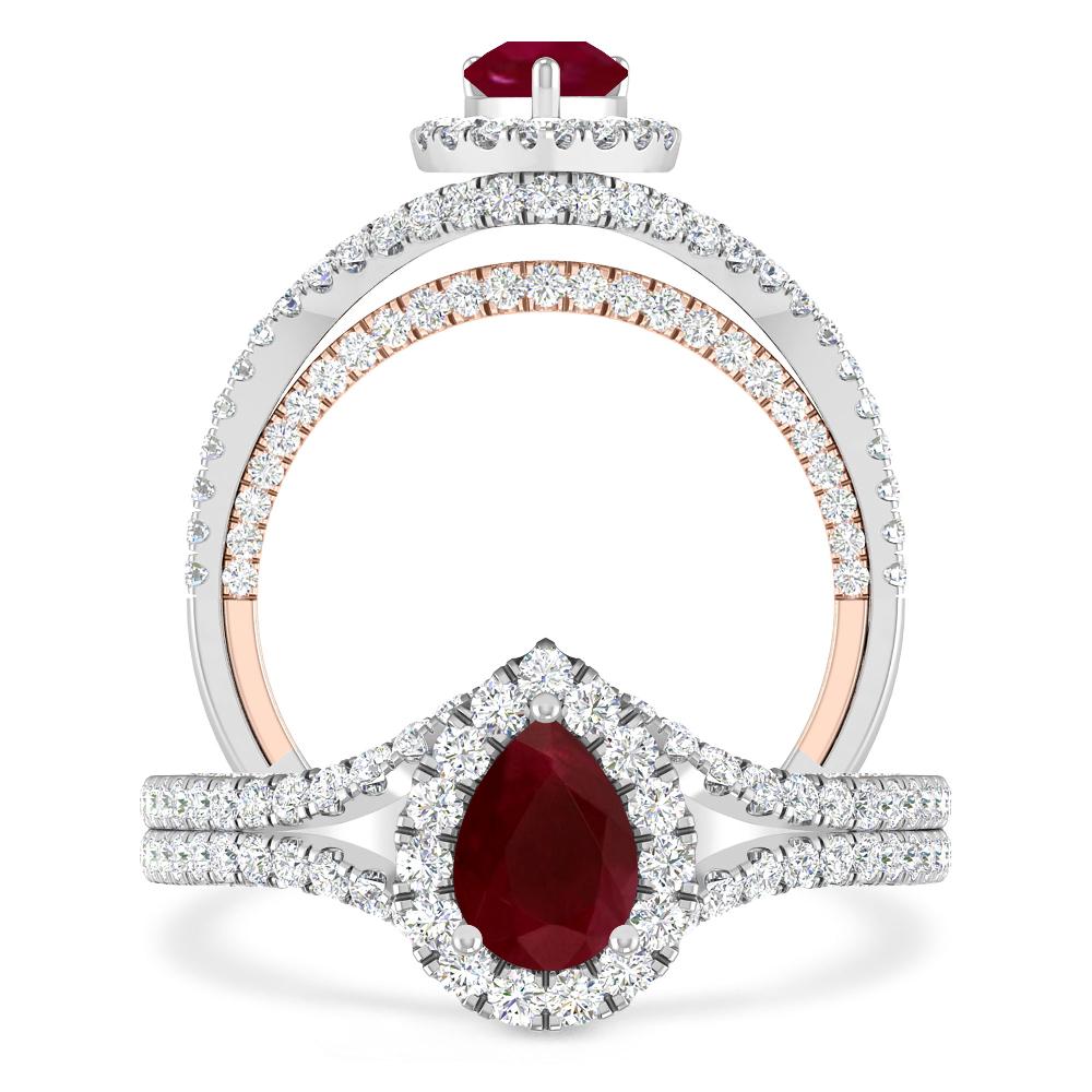 White Gold - Ruby