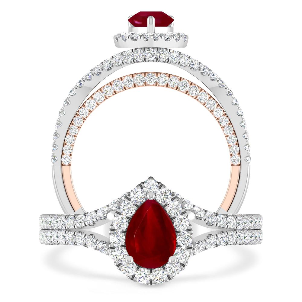 White Gold - Ruby