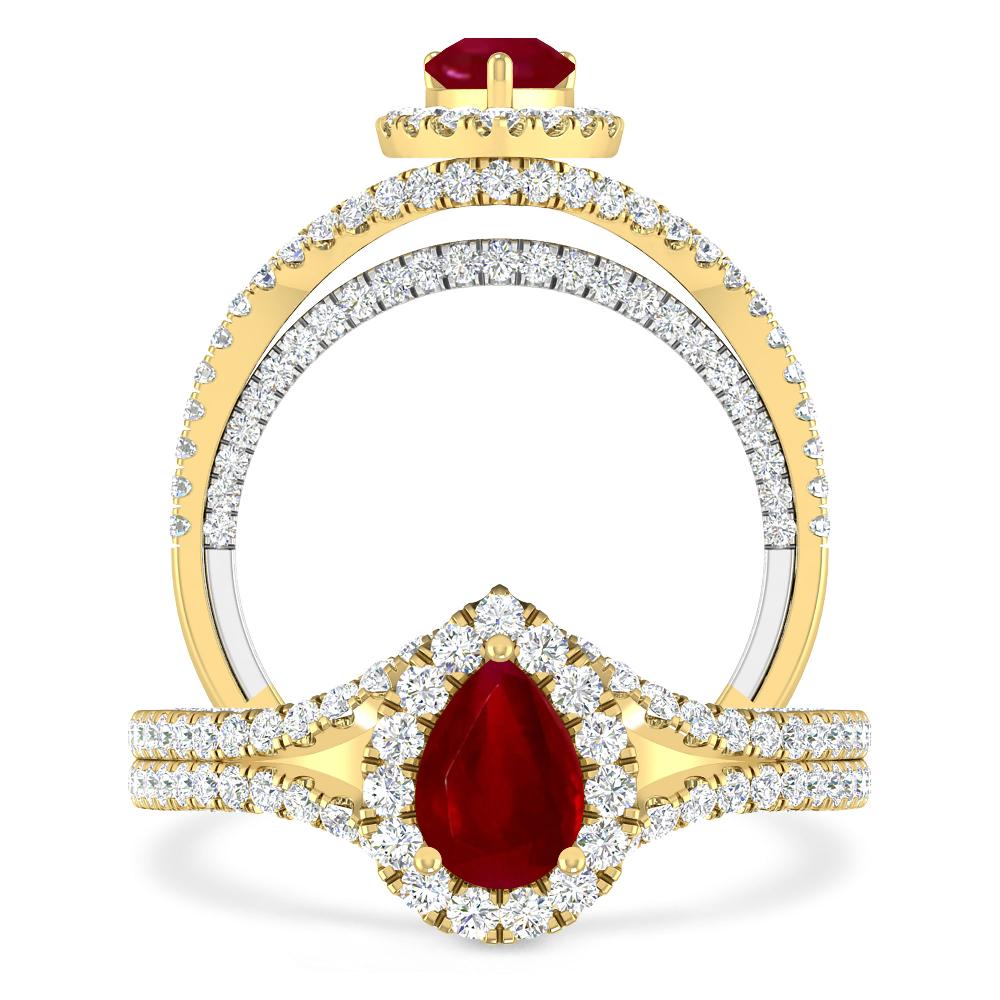 Yellow Gold - Ruby