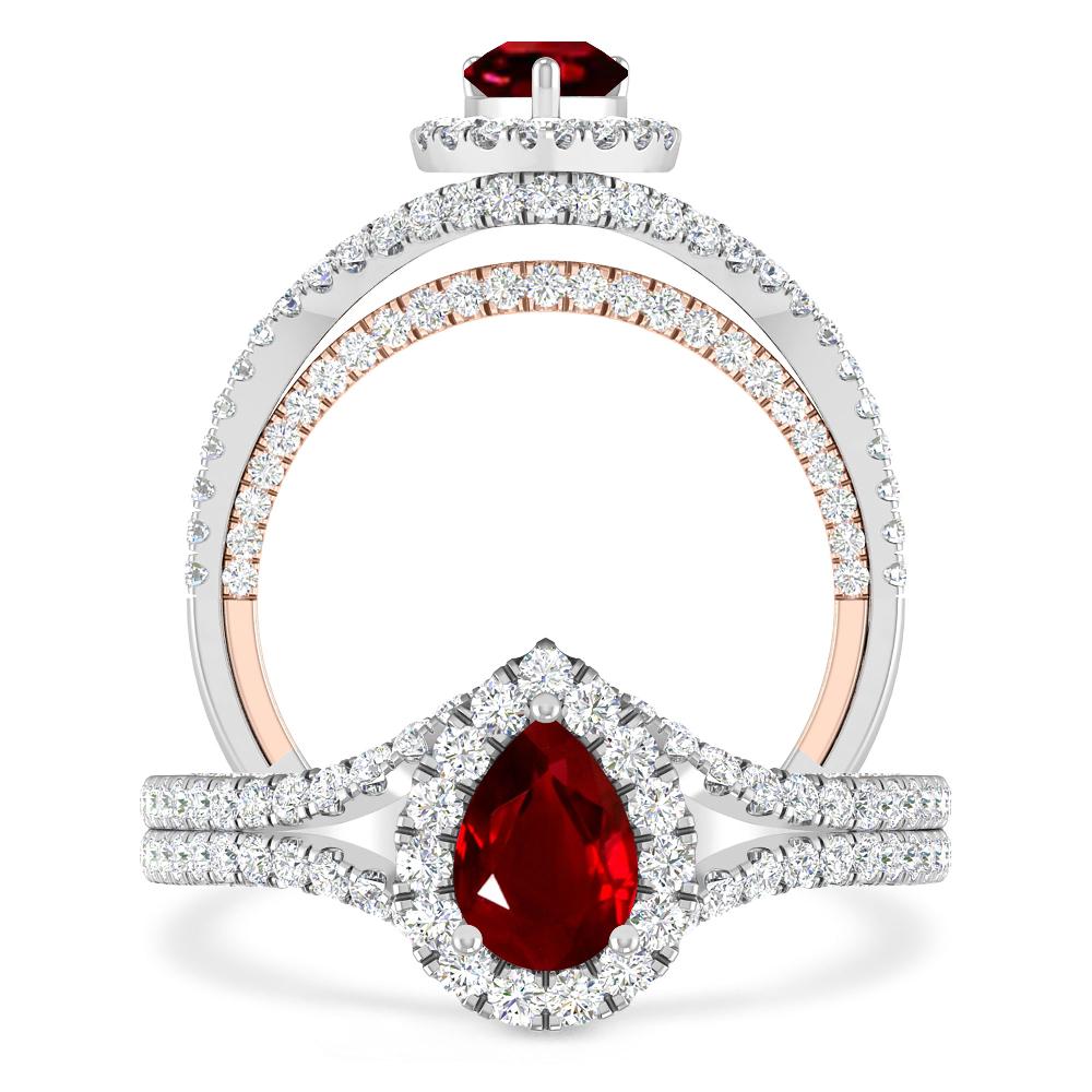 White Gold - Ruby