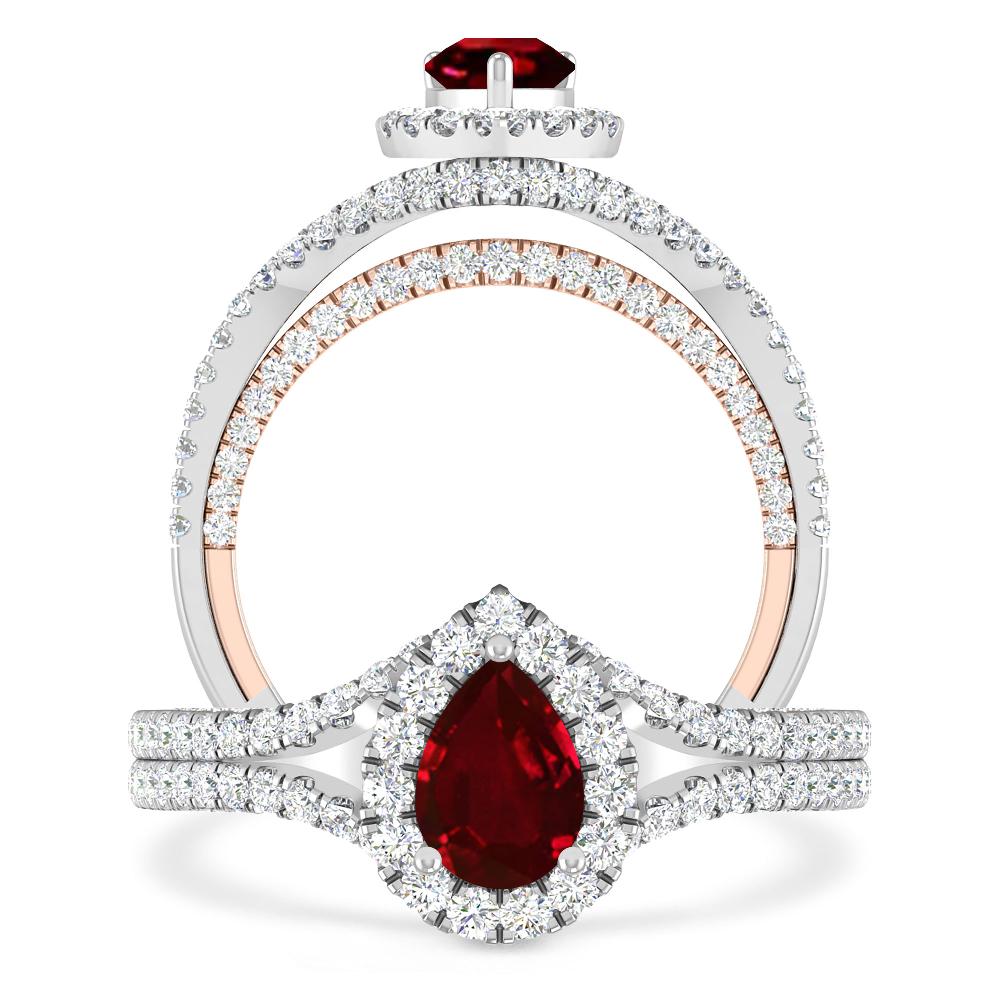 White Gold - Ruby