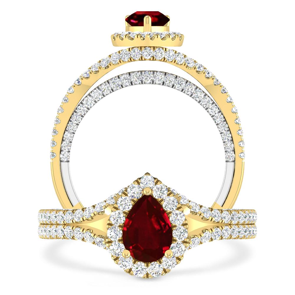 Yellow Gold - Ruby