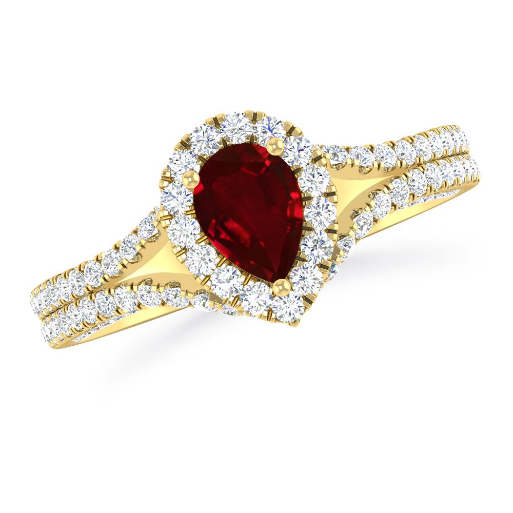 Yellow Gold - Ruby