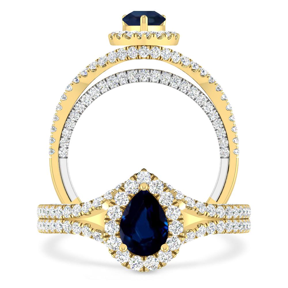 Yellow Gold - Sapphire