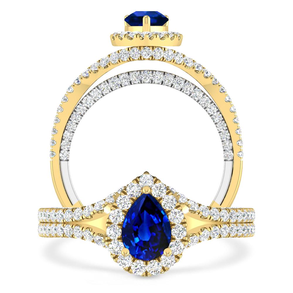 Yellow Gold - Sapphire